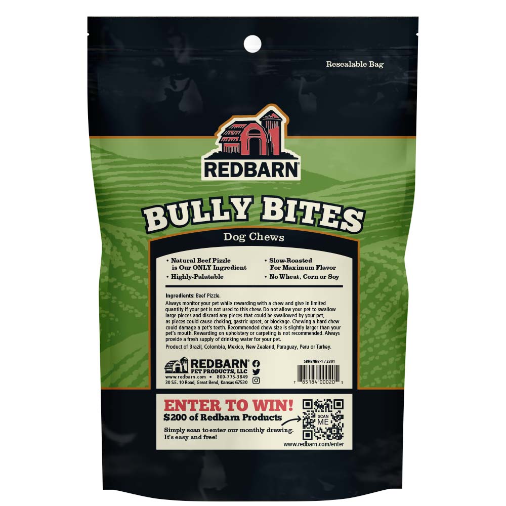 RedBarn Bully Bites 10 oz – Natural Bully Stick Dog Treats