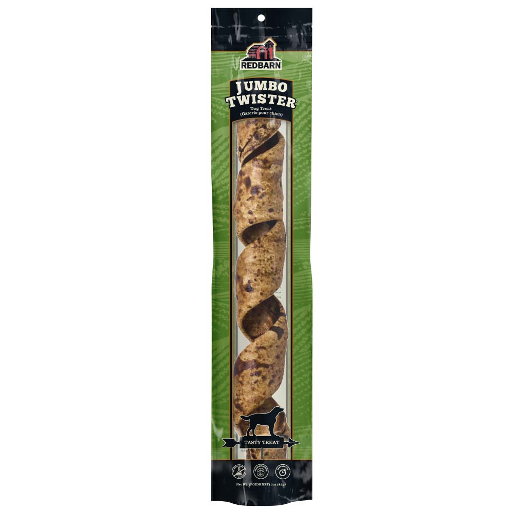 RedBarn Jumbo Twister – Extra-Large Bully Stick Dog Chew