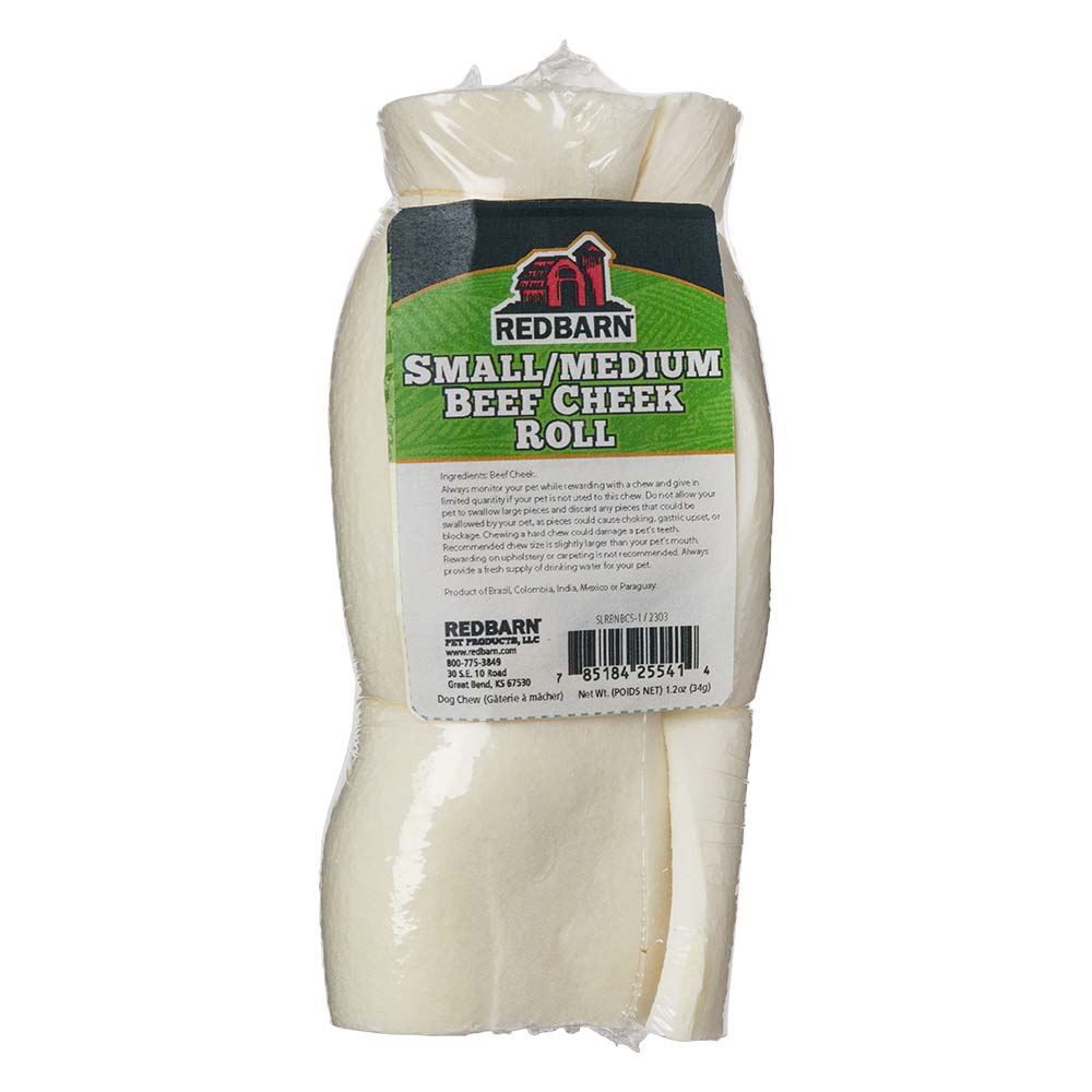 RedBarn Beef Cheek Roll Small-Medium – Natural Dog Chew