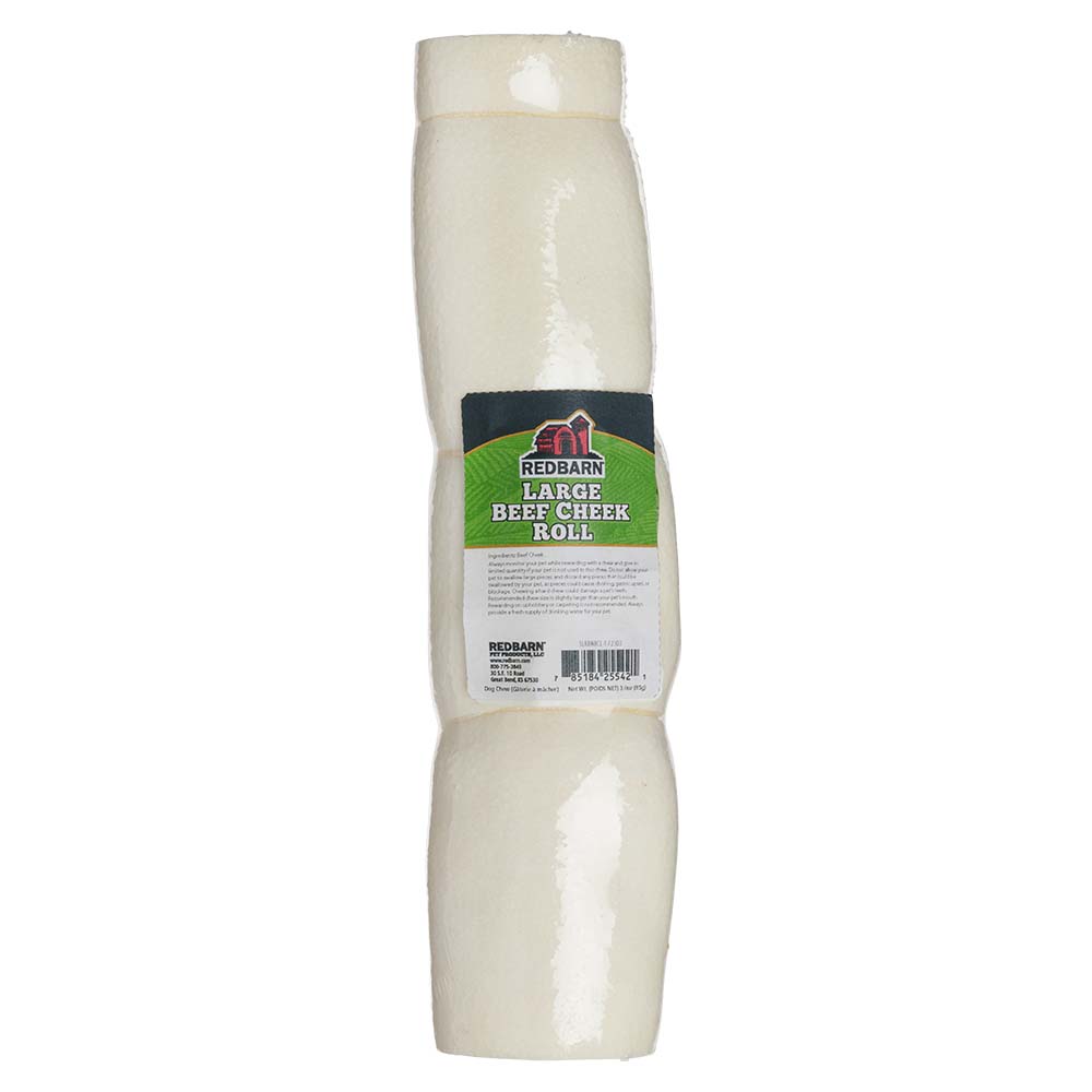 RedBarn Beef Cheek Roll Large – Long-Lasting Dog Chew