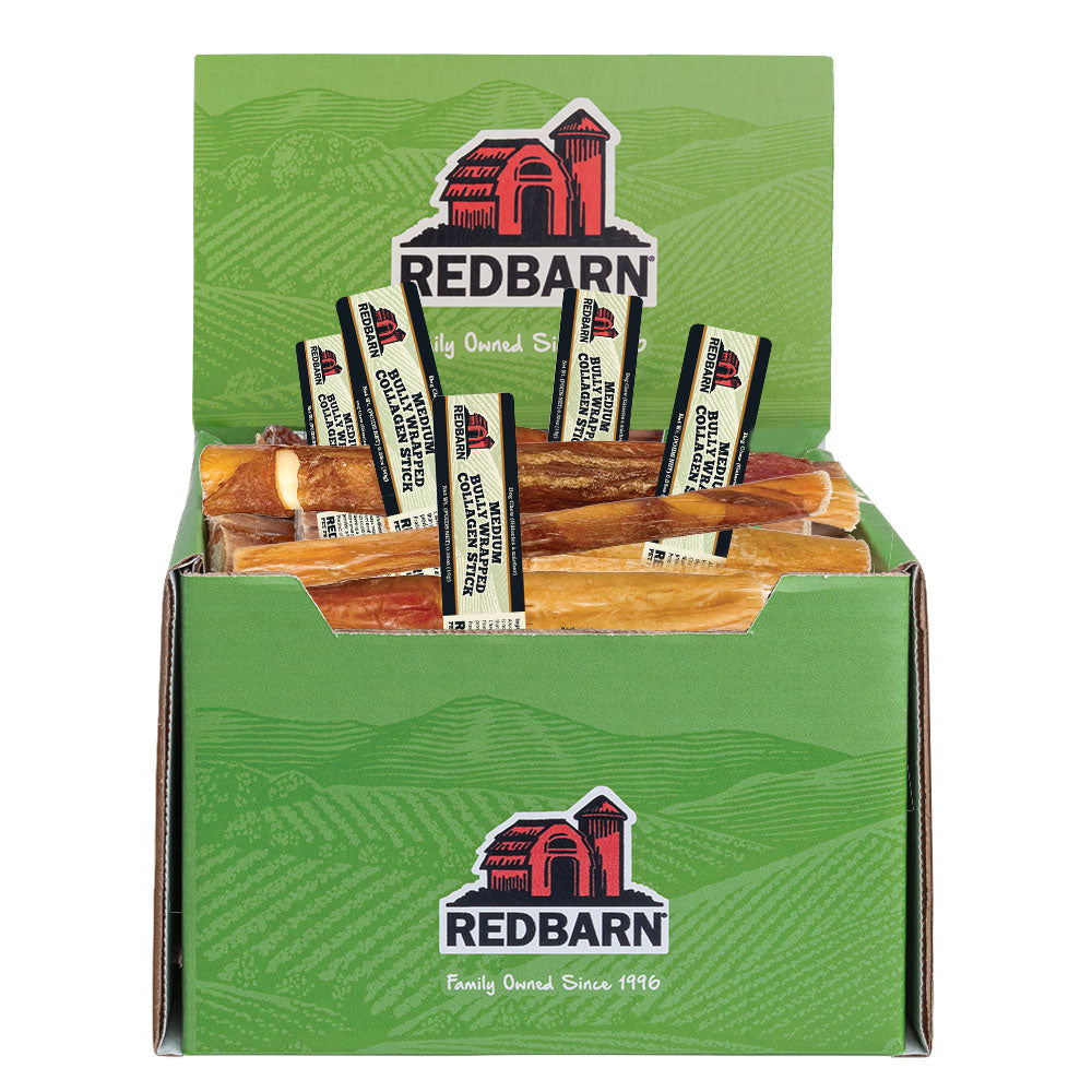 RedBarn Collagen Stick Bully Wrapped Medium – Natural Dog Chew