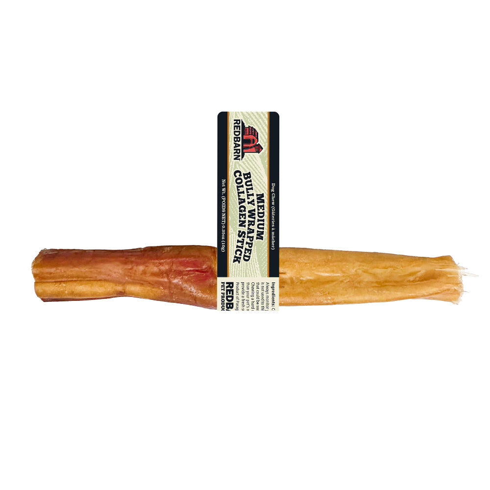 RedBarn Collagen Stick Bully Wrapped Medium – Natural Dog Chew