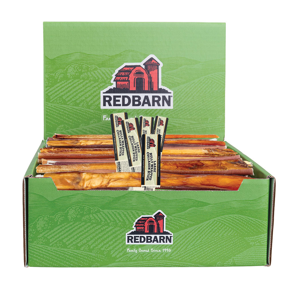 RedBarn Collagen Stick Bully Wrapped Large – Natural Dog Chew