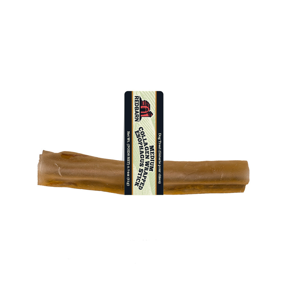 RedBarn Collagen Wrapped Esophagus Stick Small – Natural Dog Chew
