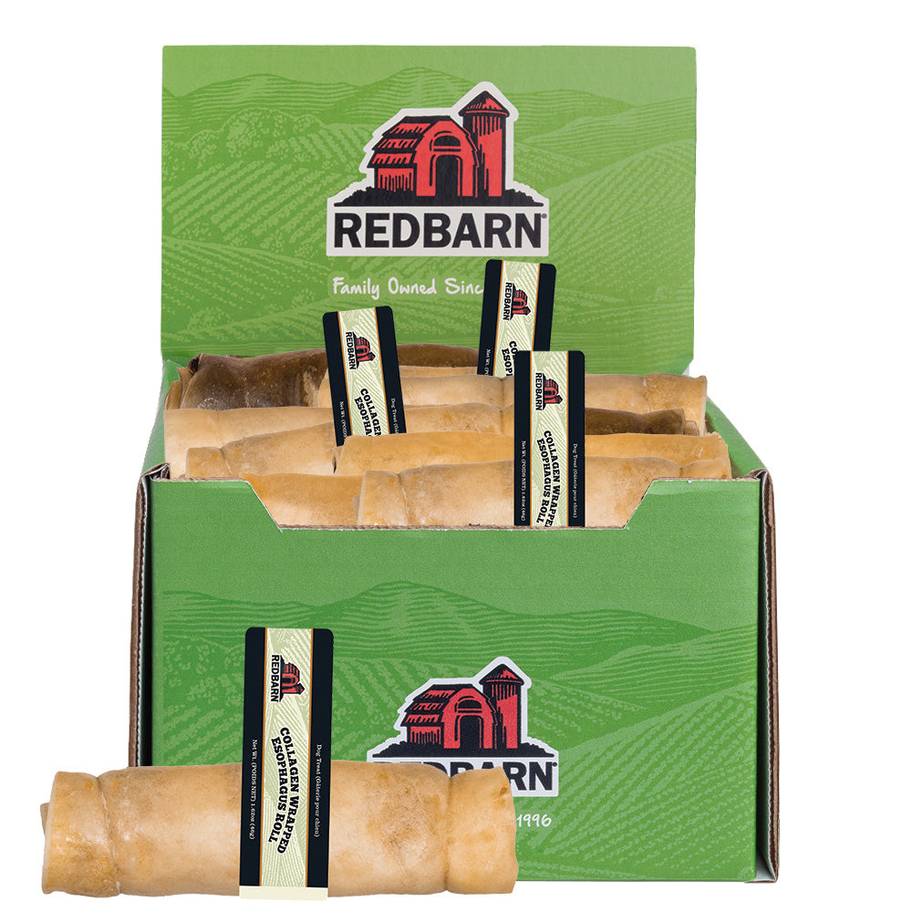 RedBarn Collagen Wrapped Esophagus Roll – Functional Natural Dog Chew