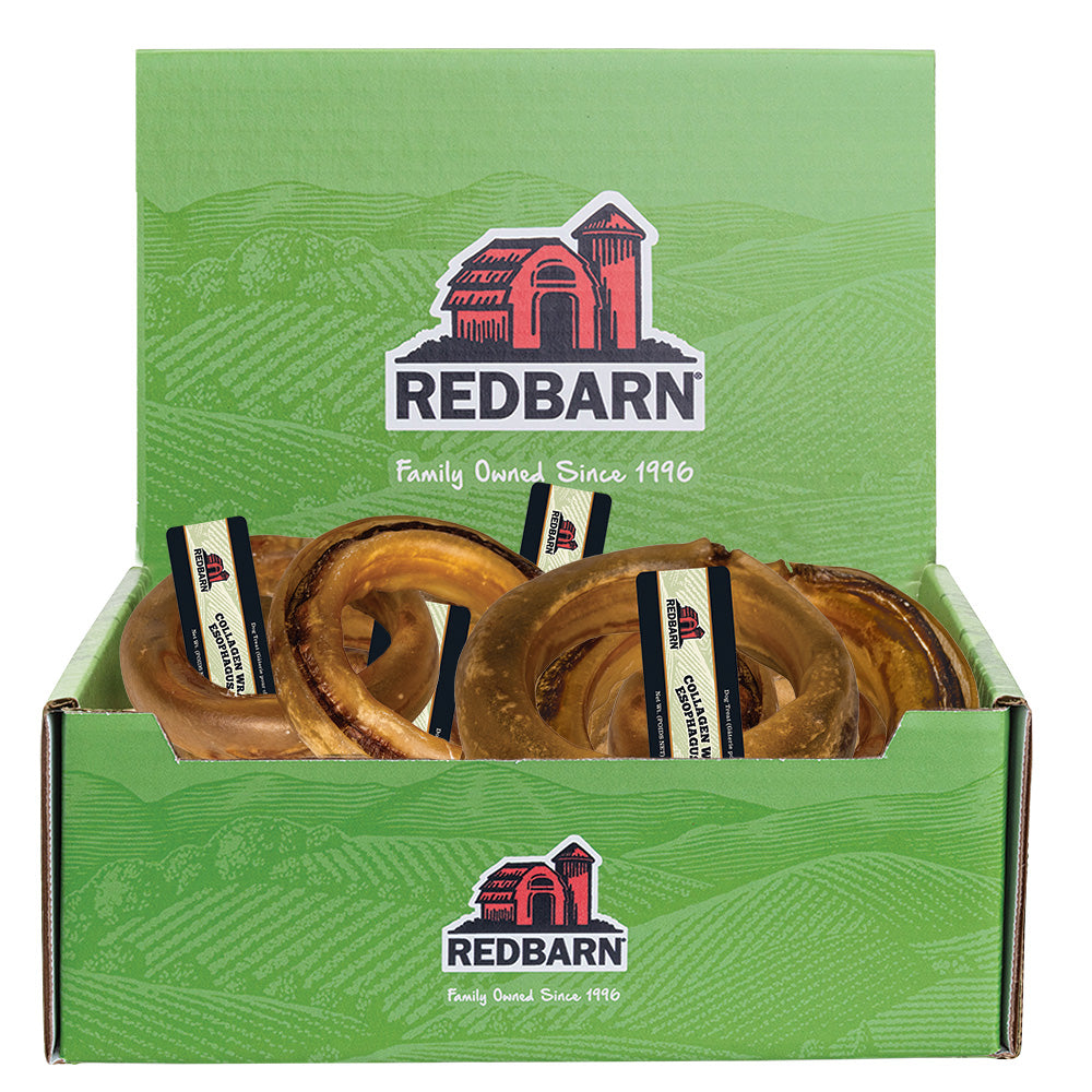 RedBarn Collagen Wrapped Esophagus Ring – Natural Dog Chew