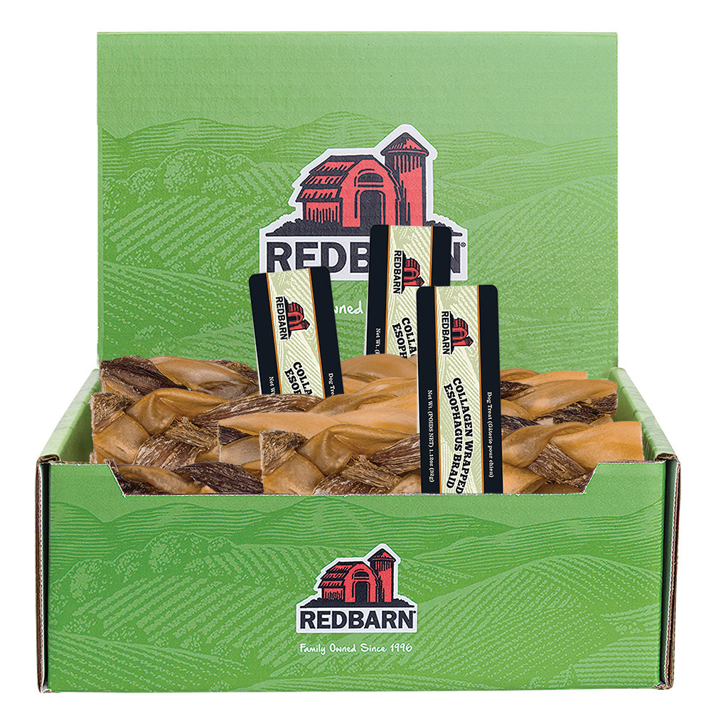 RedBarn Collagen Wrapped Esophagus Braid – Functional Dog Chew