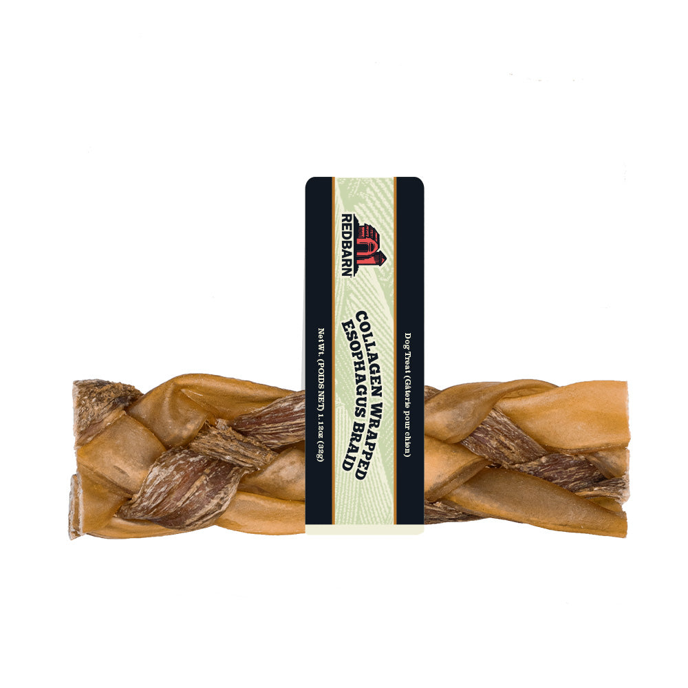 RedBarn Collagen Wrapped Esophagus Braid – Functional Dog Chew