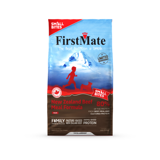FirstMate Limited Ingredient New Zealand Beef Small Bites for Dogs