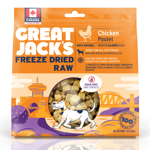 Great Jack's Freeze-Dried Raw Dog Treats Chicken