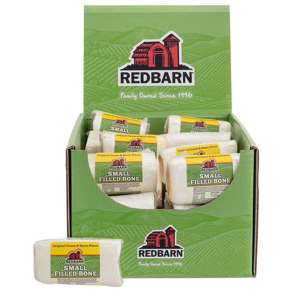 RedBarn Filled Bone Cheese & Bacon Small – Natural Dog Chew Treat