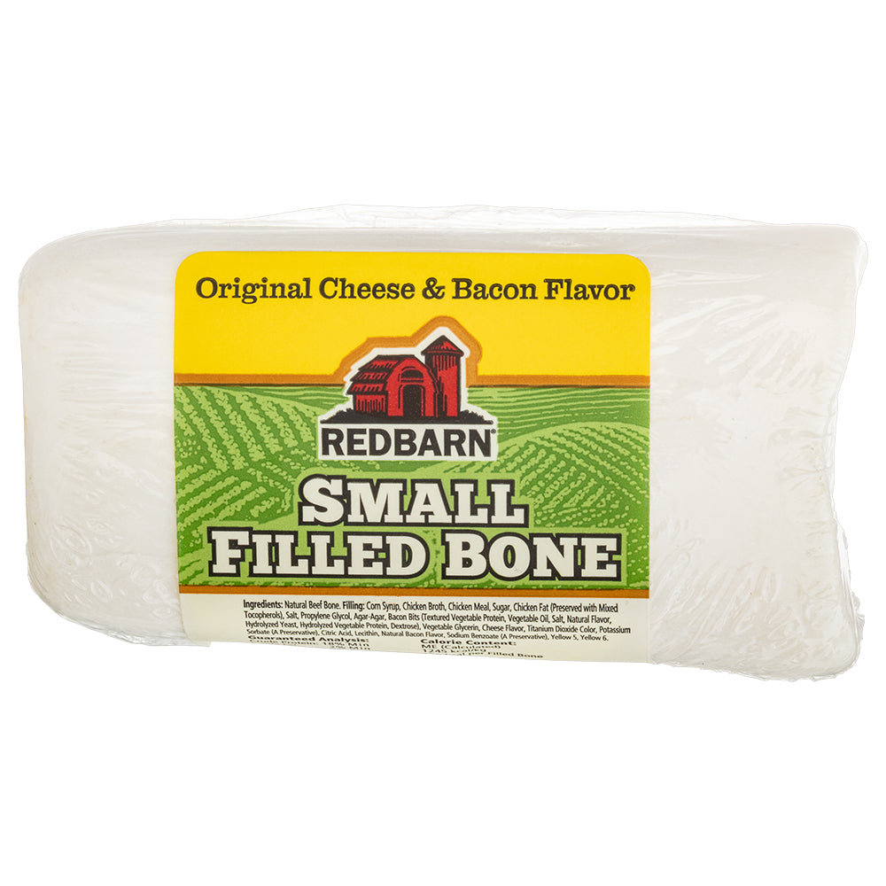 RedBarn Filled Bone Cheese & Bacon Small – Natural Dog Chew Treat