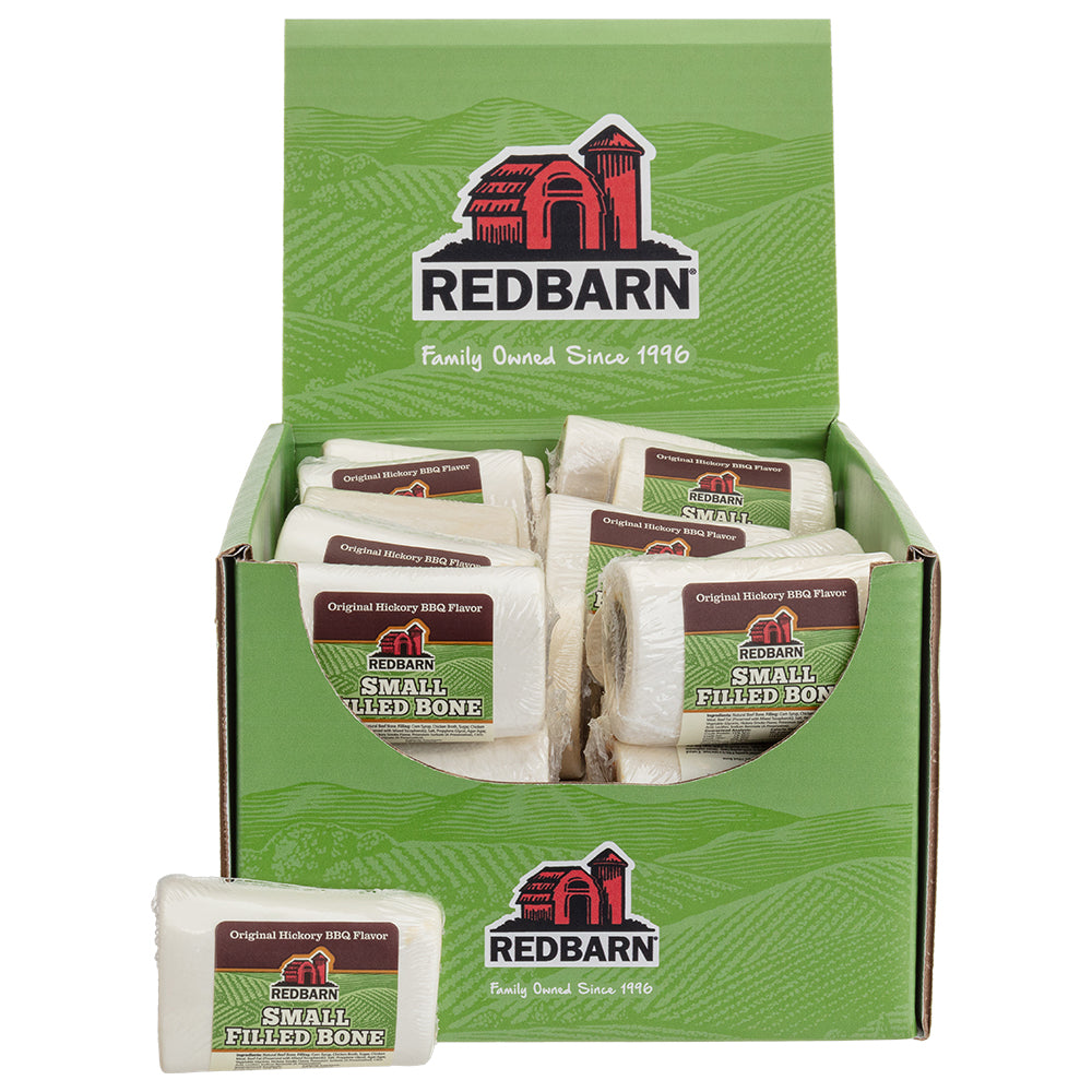 RedBarn Filled Bone BBQ Small – Smoky Dog Chew for Small Dogs