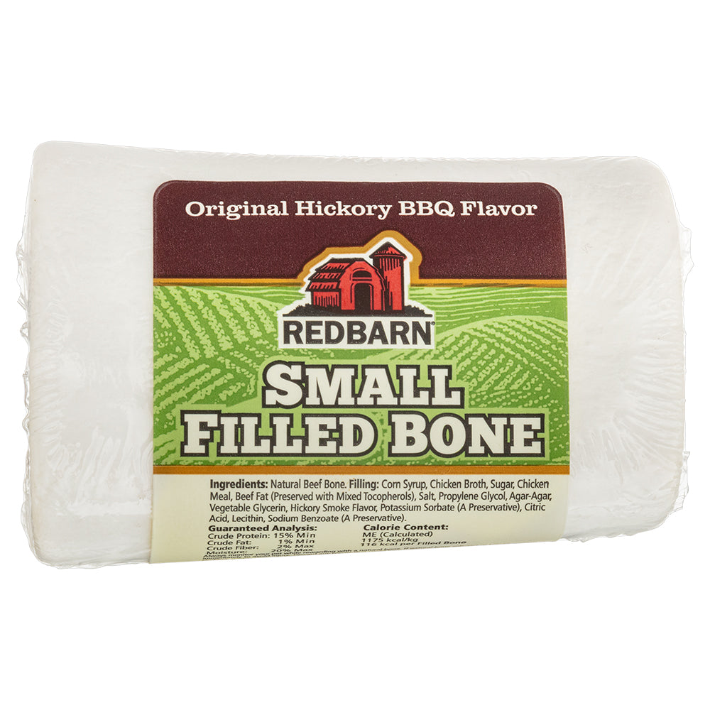 RedBarn Filled Bone BBQ Small – Smoky Dog Chew for Small Dogs