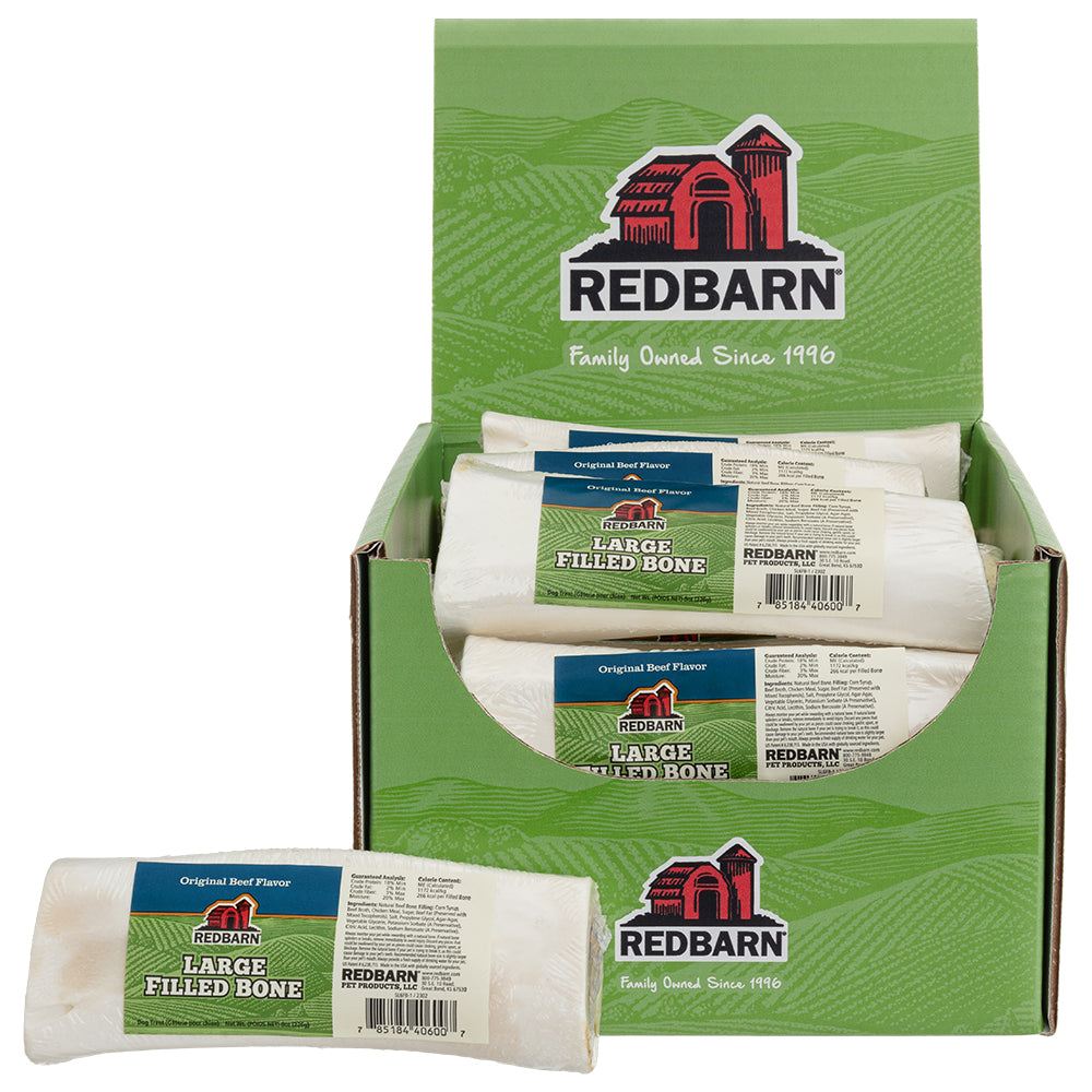 RedBarn Filled Bone Beef Large – Long-Lasting Dog Chew