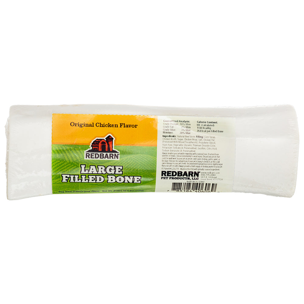 RedBarn Filled Bone Chicken Large – Long-Lasting Dog Chew