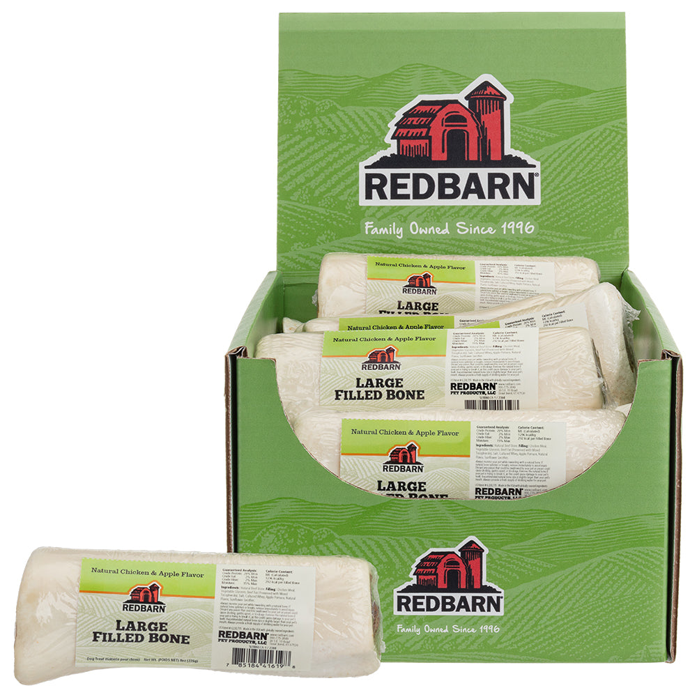 RedBarn Natural Filled Bone Chicken & Apple Large – Dog Chew