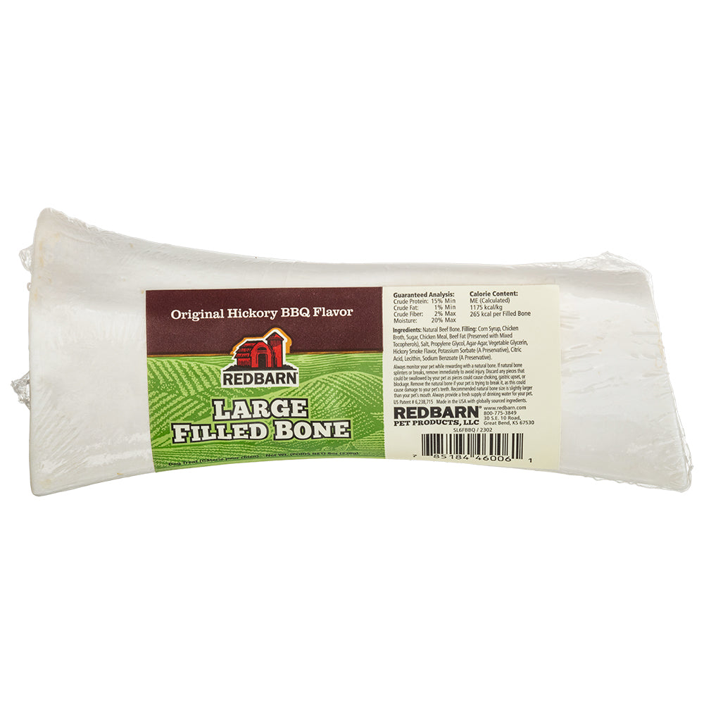 RedBarn Filled Bone BBQ Large – Smoky Long-Lasting Dog Chew