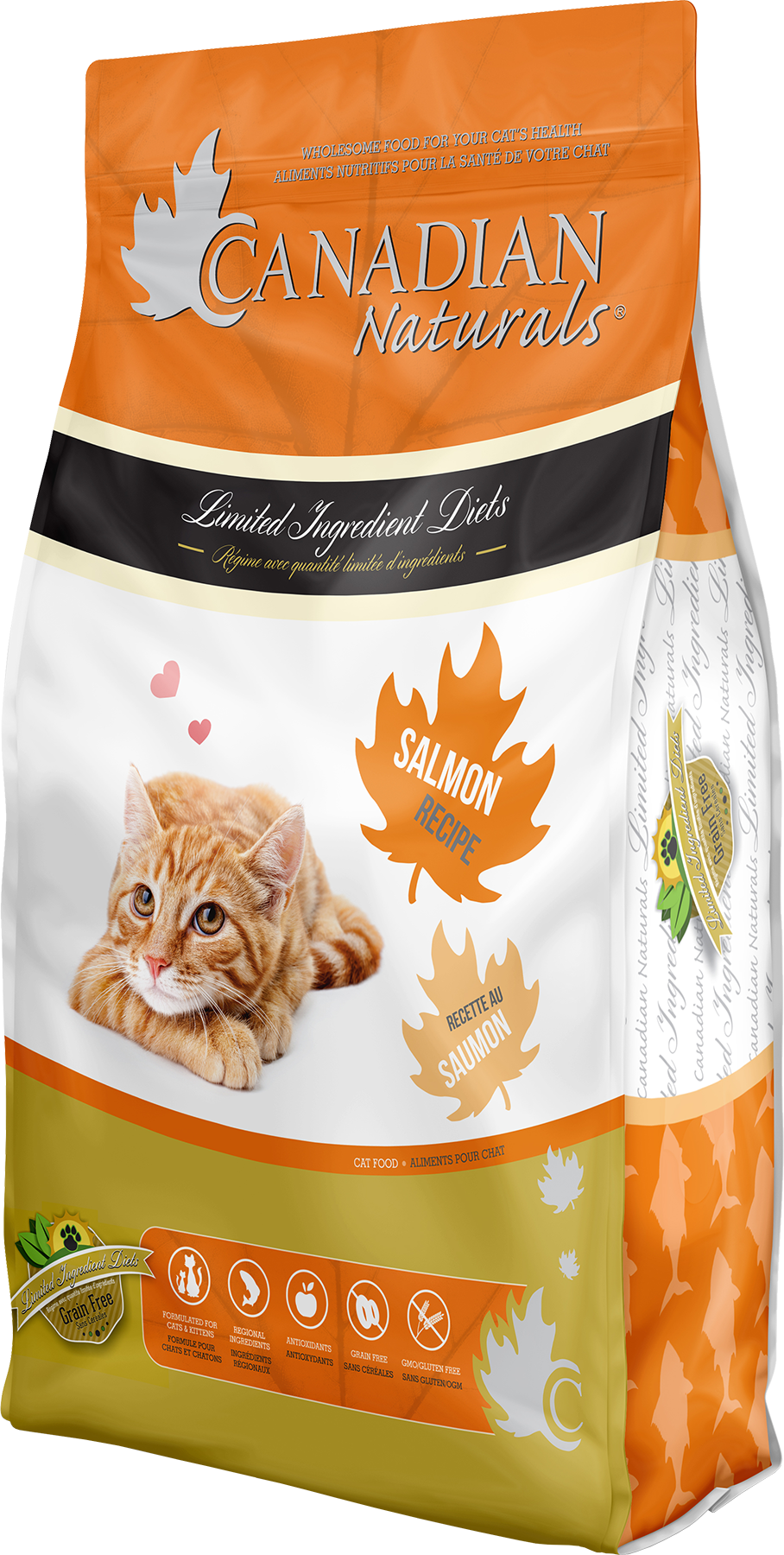 Canadian Naturals Grain-Free Salmon Cat & Kitten Dry Food | GMO-Free, Made in Canada