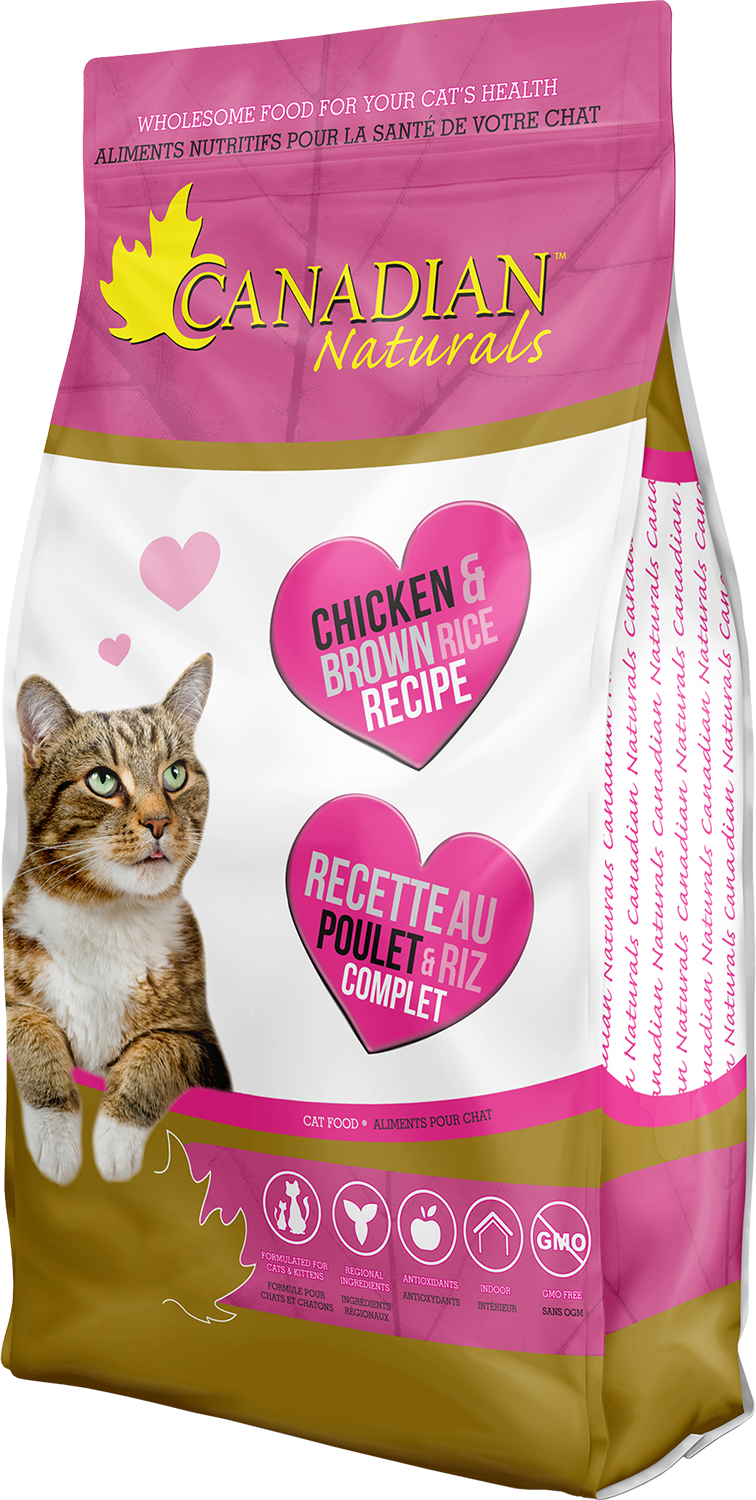 Canadian Naturals Chicken & Brown Rice Dry Cat Food | For Cats & Kittens, Made in Canada