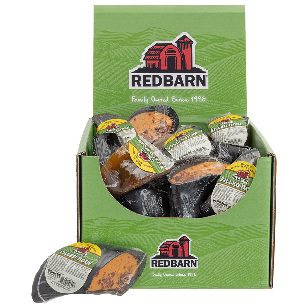 RedBarn Filled Hoof Cheese & Bacon – Natural Dog Chew Treat