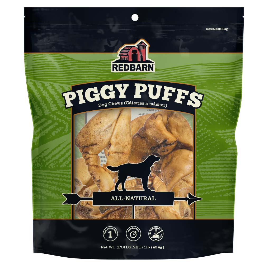 RedBarn Piggy Puffs 1 lb – Pork Skin Dog Treats