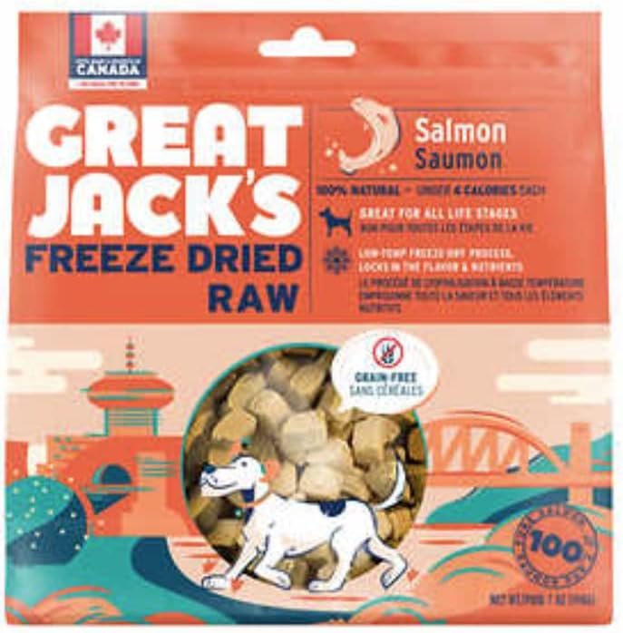Great Jack's Freeze-Dried Raw Dog Treats Salmon