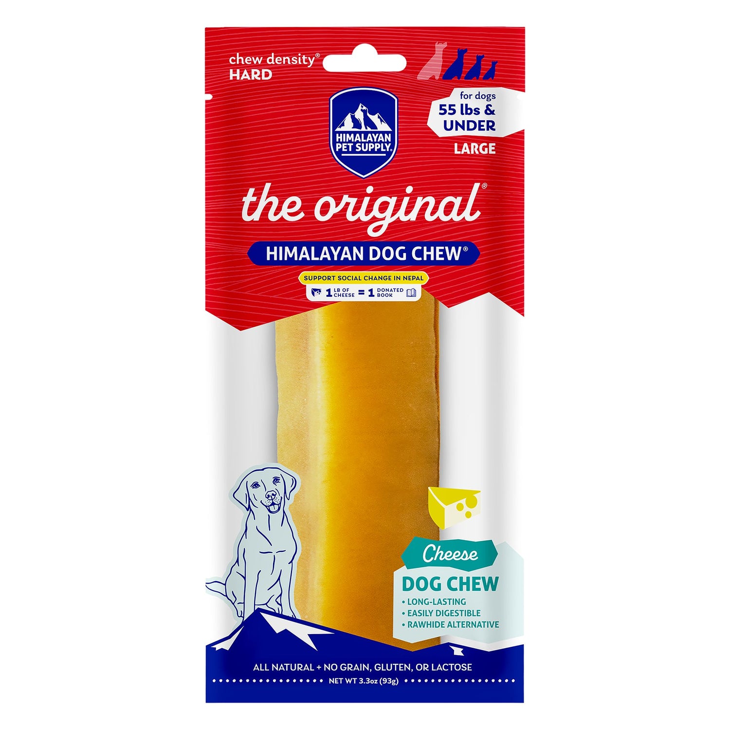 Himalayan Pet Supply Cheese Flavoured Dog Chew - Large