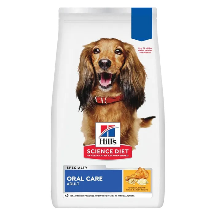 Hill's Science Diet Adult Oral Care Dry Dog Food | Reduces Plaque & Tartar, 28.5 lb