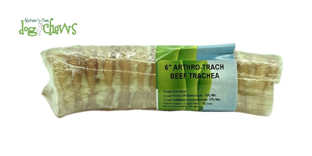 Nature's Own Beef Trachea Dog Chew | 6 inch | Natural Glucosamine & Chondroitin