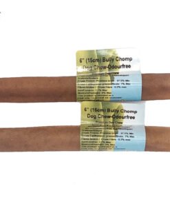 Nature's Own Bully Chomp Beef Cheek Dog Chew | 6 inch | Bully Stick Alternative