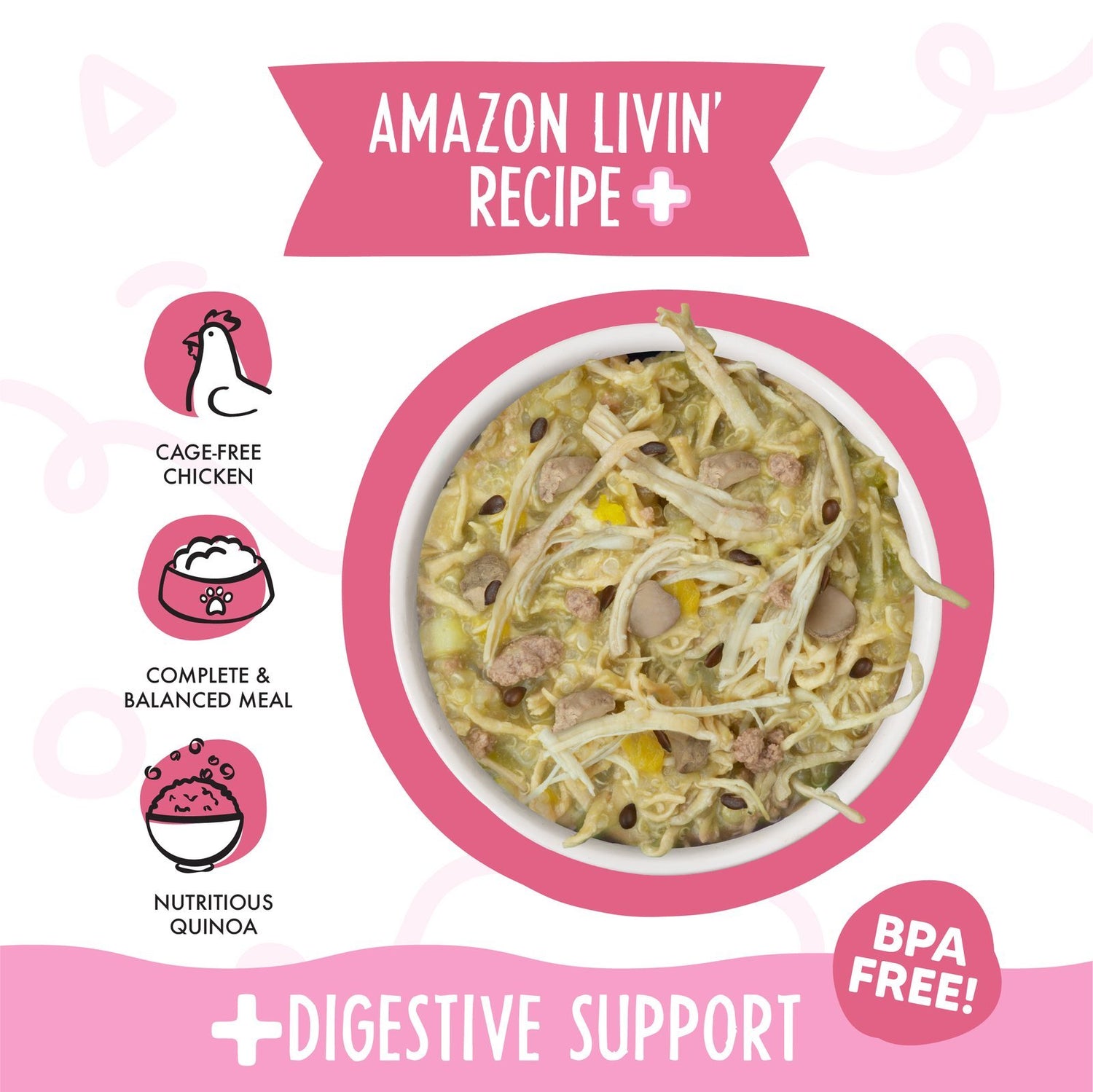 Weruva Amazon Livin' Wet Dog Food | 3.5oz Chicken & Liver with Digestive Support