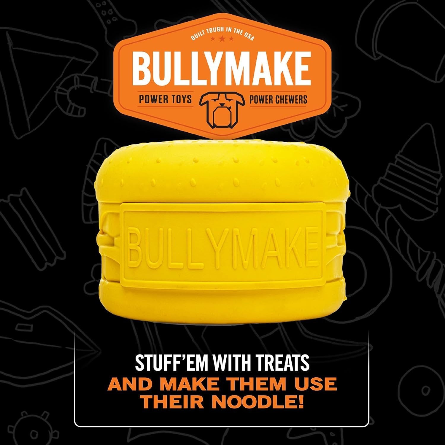 Bullymake Toss n' Treat Popcorn Scented Dog Chew Toy
