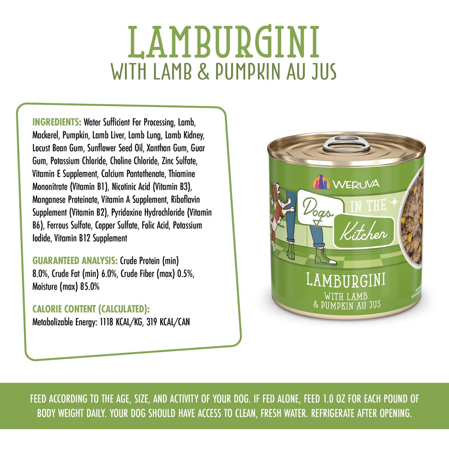 Weruva Cats in the Kitchen Lamburgini High-Protein Wet Cat Food | Lamb & Tuna in Au Jus