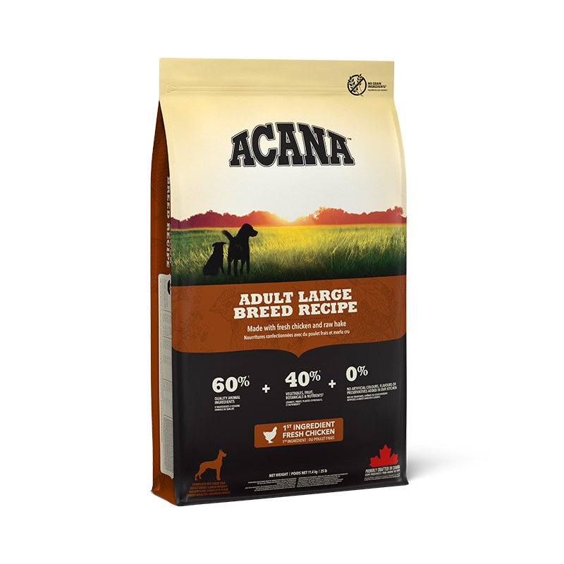 ACANA Adult Large Breed Dry Dog Food | 60% Free-Run Chicken & Hake, Made in Canada
