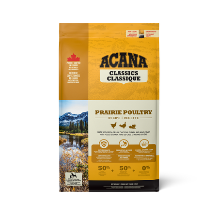 ACANA Classics Prairie Poultry Dry Dog Food – Free-Run Chicken & Grains | Made in Canada