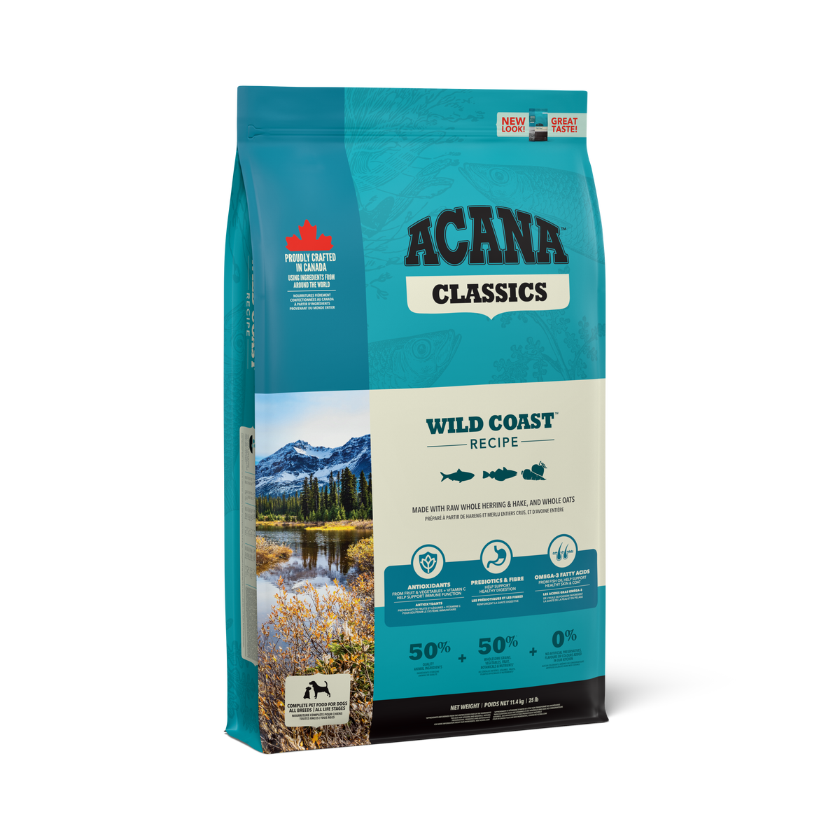 ACANA Classics Wild Coast Dry Dog Food – Wild Fish, Herring & Salmon | Made in Canada