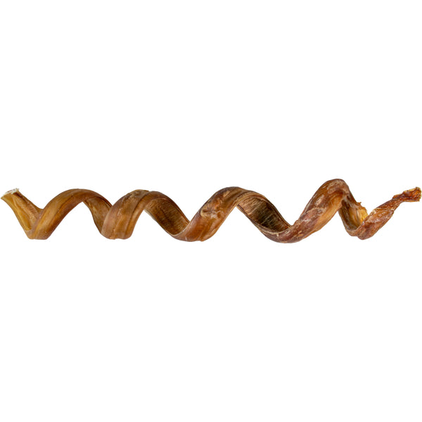 ASADO Bully Spiral Natural Dog Chew – 12" Beef Pizzle Spiral for Large Breeds & Power Chewers