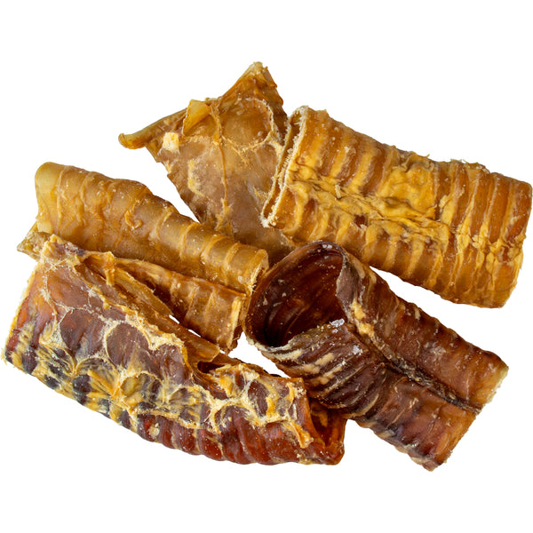 ASADO Beef Trachea Pieces Natural Dog Chew – 1lb Glucosamine & Chondroitin Chew