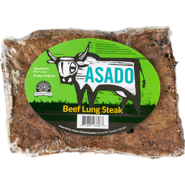 ASADO Beef Lung Steak Natural Dog Treat | High-Protein Low-Fat Single-Ingredient