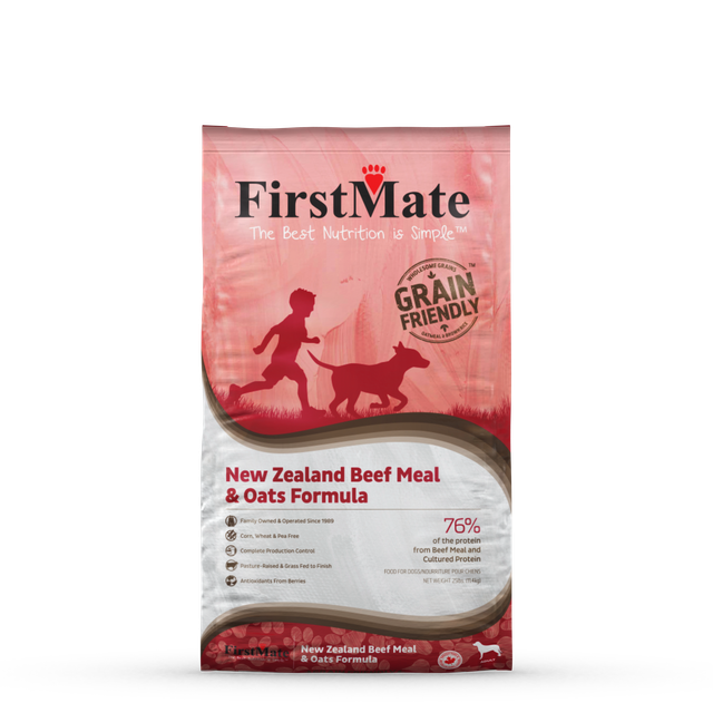FirstMate Limited Ingredient New Zealand Beef & Oats