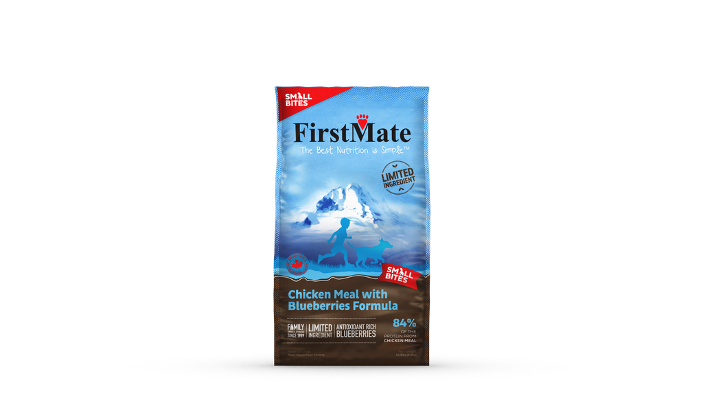 FirstMate Limited Ingredient Chicken with Blueberries Small Bites for Dogs