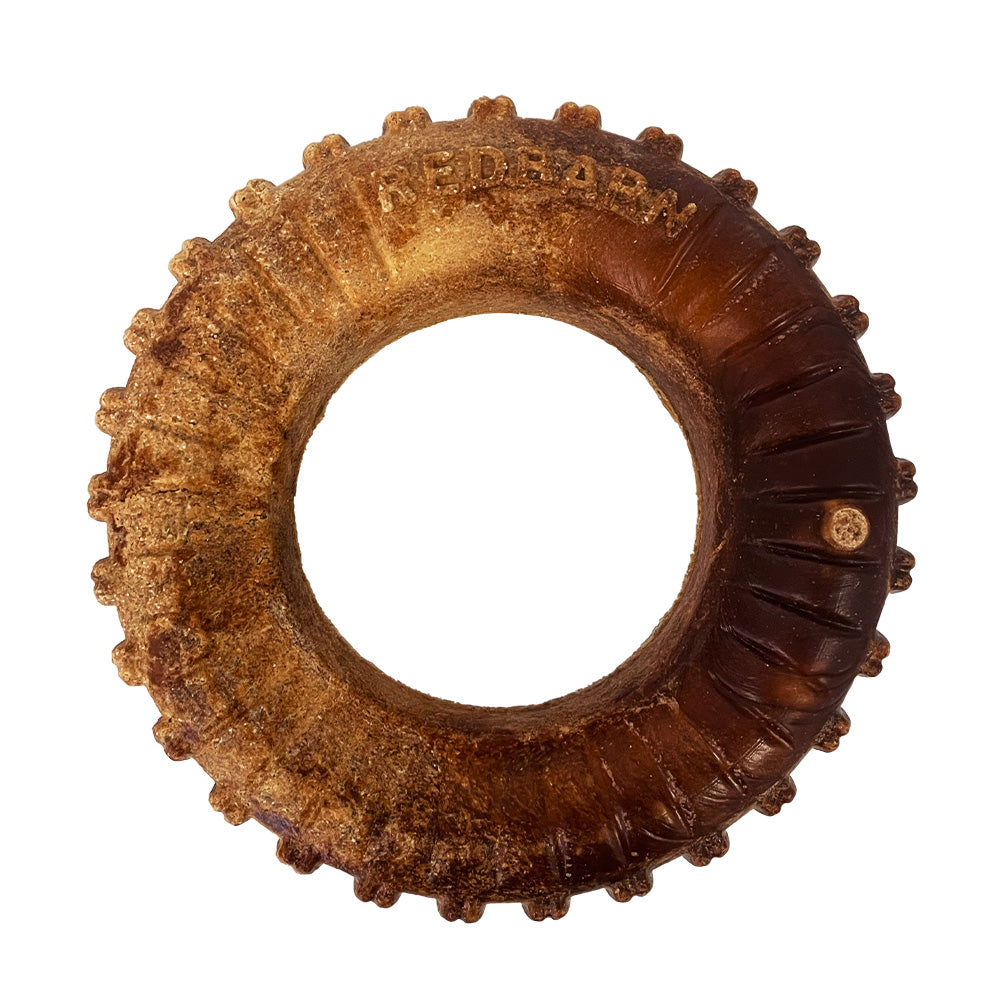 RedBarn Dur-A-Bulls Tire Large – Long-Lasting Bully Stick Dog Chew