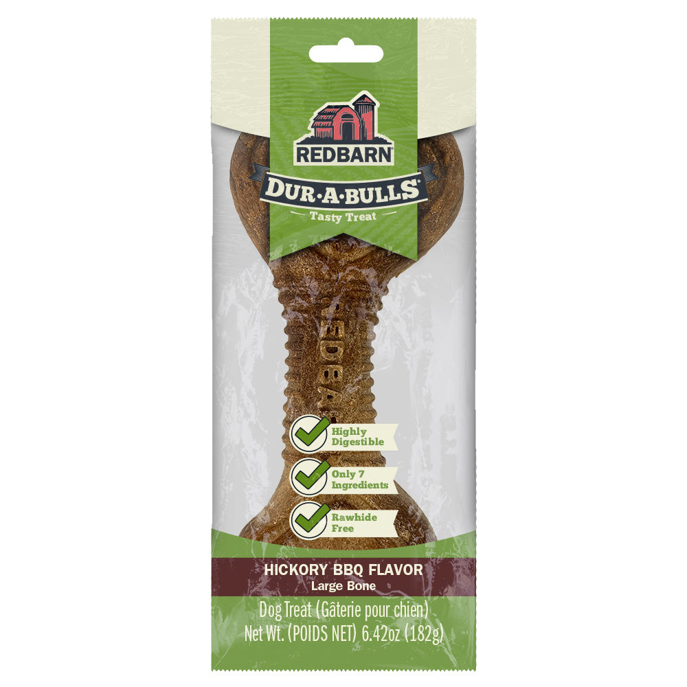 RedBarn Dur-A-Bulls Bone Large – Durable Bully Stick Dog Chew