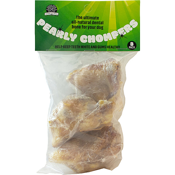 ASADO Pearly Chompers Natural Dental Dog Chews – 3-Pack Plaque & Tartar Chew