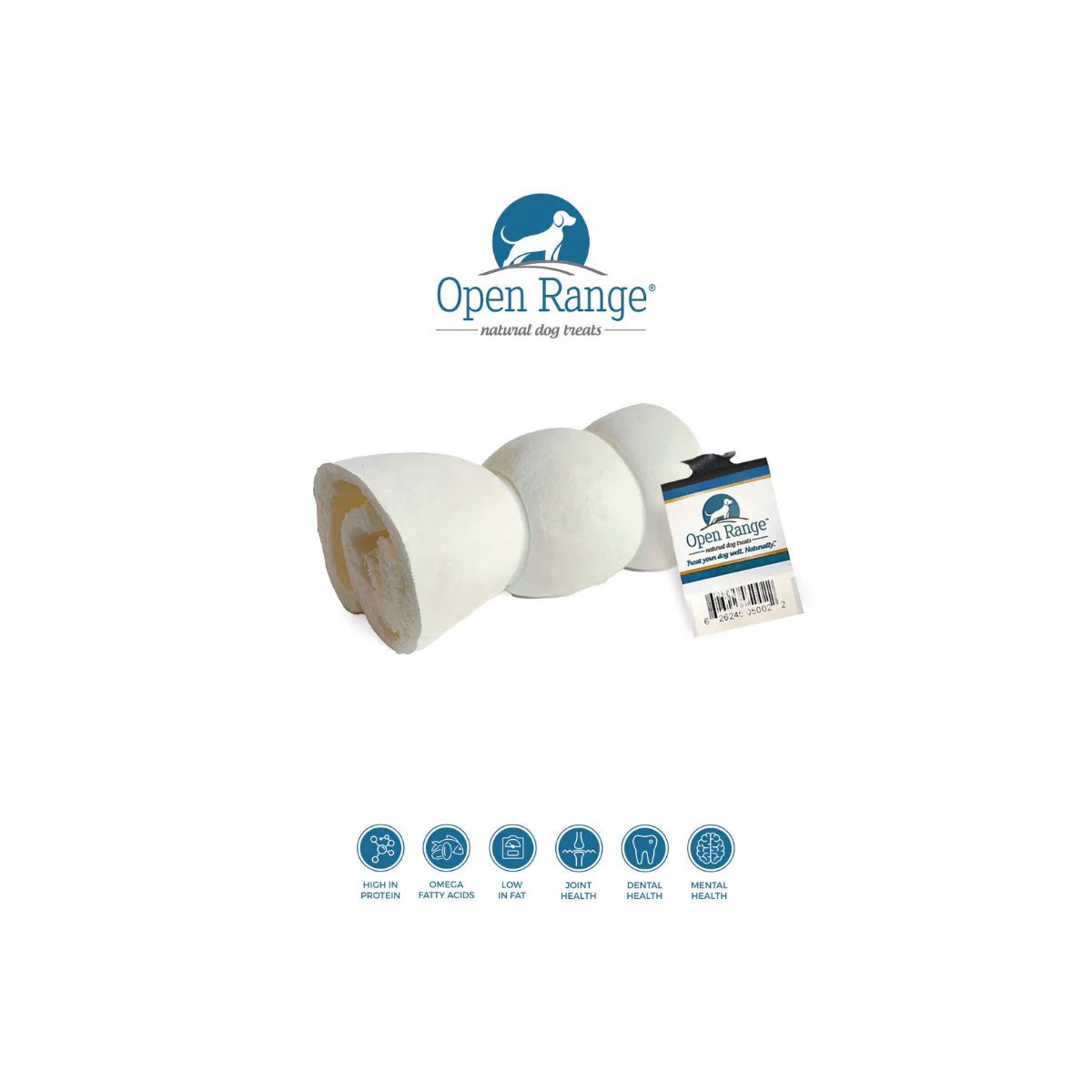 Open Range Beef Cheeky Roll | 100% Beef Cheek | Single Ingredient Natural Dog Chew