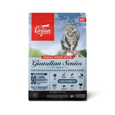 ORIJEN Guardian 8 Senior Dry Cat Food | For Cats 7+ | Wild-Caught Salmon & Duck | 1.8kg & 4.5kg