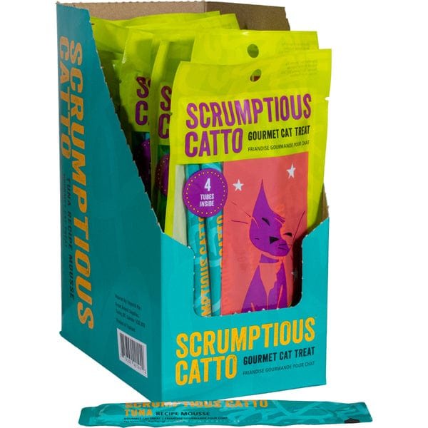 Scrumptious Catto Gourmet Mousse Cat Treats | Tuna Recipe, Lickable High-Moisture