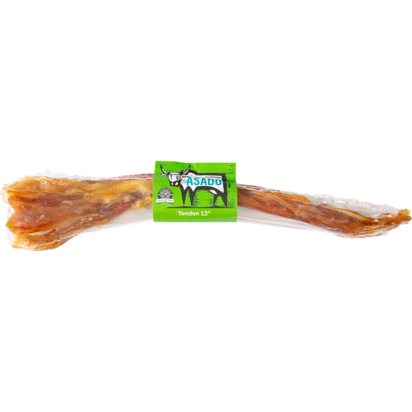 ASADO Tendon Natural Dog Chew – 12" Collagen-Rich Beef Tendon for Medium & Large Dogs