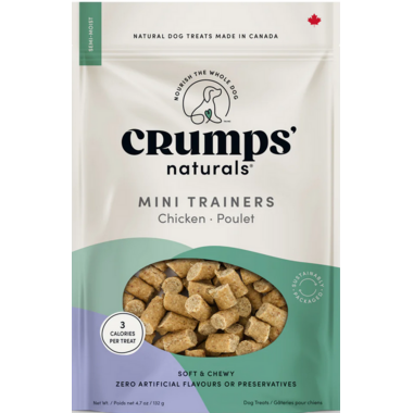 Crumps' Naturals Semi Moist Chicken Mini Trainers | Soft Dog Training Treats, Made in Canada